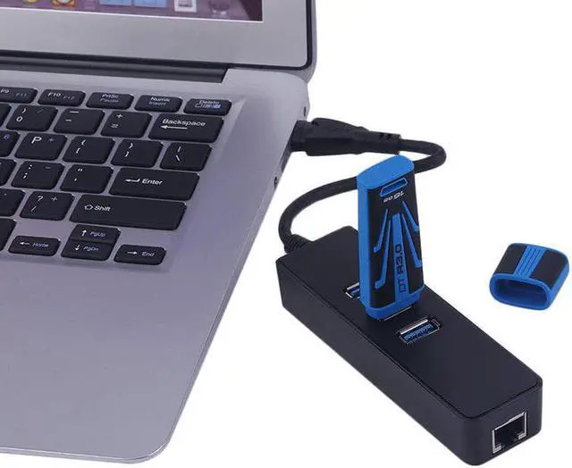 Alt view image 5 of 6 - 1Pcs 3 Ports USB3.0 Gigabit Ethernet Lan RJ45 Network Adapter Hub to 1000 Mbps MacPC HM External Network Cable Splitter