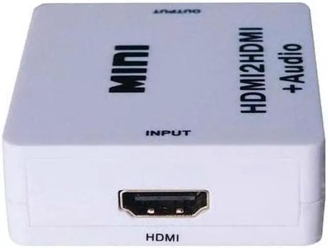 Alt view image 4 of 5 - 1Pcs Hdmi audio extractor HDMI to HDMI and 3.5mm Stereo Audio Extractor Converter HDMI Audio Splitter Adapter PC Laptop HDTV Projecto