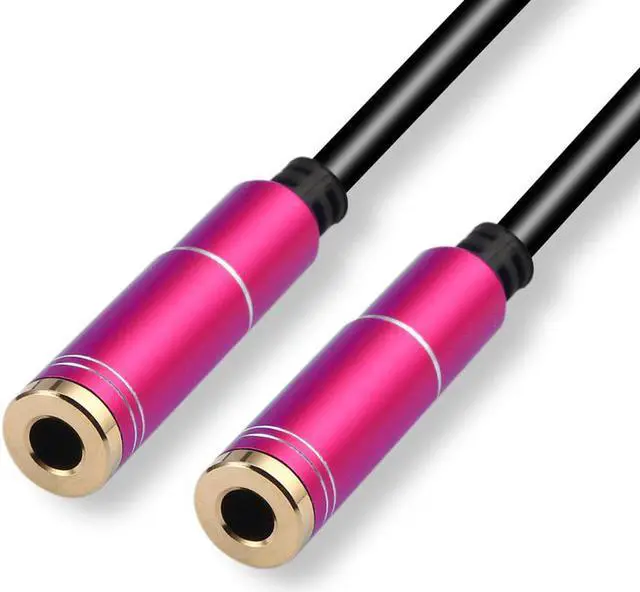 Alt view image 5 of 6 - 1Pcs 3.5mm Stereo Jack Splitter Cable Adapter Connectors 3.5mm 1 Male to 2 Female 2 IN 1 Headphone Transducer Audio Cable