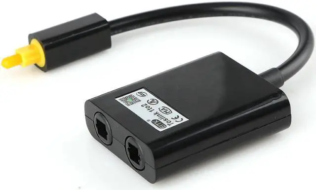 Alt view image 3 of 6 - 1Pcs Toslink Optical Fiber Audio Cable 1 male to 2 Female Splitte Digital Audio Splitter Adapter Cable Accessory