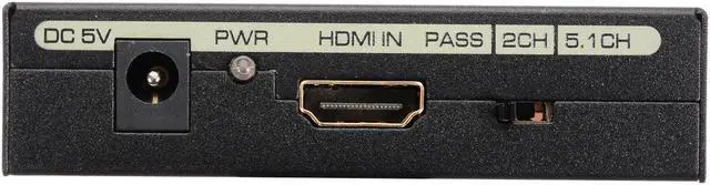 Alt view image 5 of 6 - 1Pcs HDMI to HDMI Optical + SPDIF + RCA L/R Analog Extractor Converter Audio Splitter Adapter 1080P with USB Cable