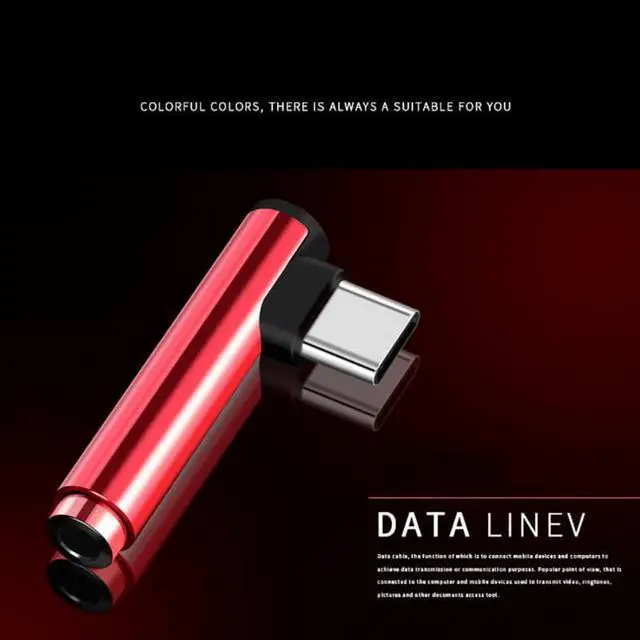 Alt view image 5 of 6 - 1Pcs Type C to 3.5mm Jack Audio Adapter Right Angle Converter Type C AUX Audio Splitter for xiaomi 6 Letv / 2.2 pro / max 2 / pro 3