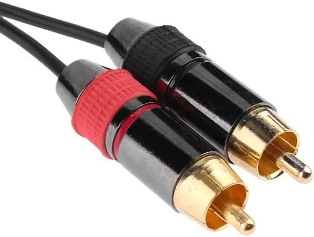 Alt view image 3 of 6 - 1Pcs RCA Cable 90 Degree 3.5mm Male to 2RCA Male Audio Stereo Y Splitter Adapter Extenter Cable Wire for Tablet PC