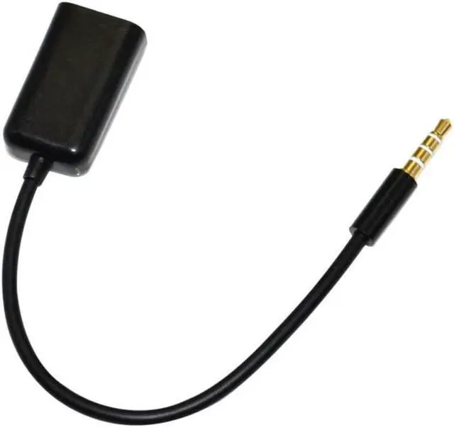Alt view image 4 of 6 - 1Pcs 3.5mm Stereo Splitter Audio Male to Earphone Headset + Microphone Adapter Cable Black