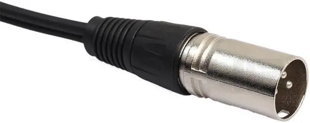 Alt view image 6 of 6 - 1Pcs Black Cannon XLR Y Cable 1 Male to Dual Female Splitter Zinc Alloy Oxygen Free Copper PVC 0.3m Audio Video Cables Adapter