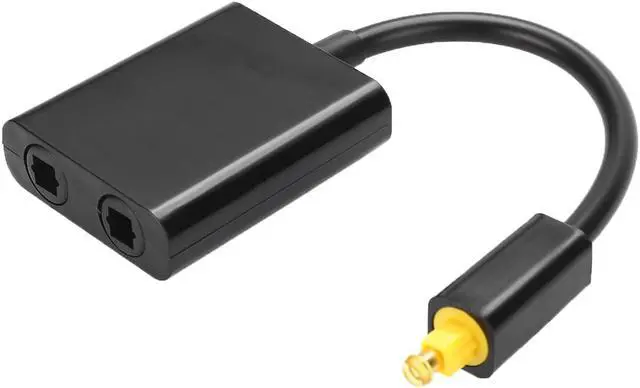 Alt view image 4 of 5 - 1Pcs 23cm Digital Toslink Audio Cable 1 Male to 2 Female Optical Fiber Splitter Adapter Support CD DVD Digital Audio Source