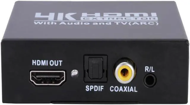 Alt view image 5 of 6 - 1Pcs 4K HDMI Audio Extractor HDMI TO HDMI/Optical SPDIF +RCA L/R Audio Splitter Adapter