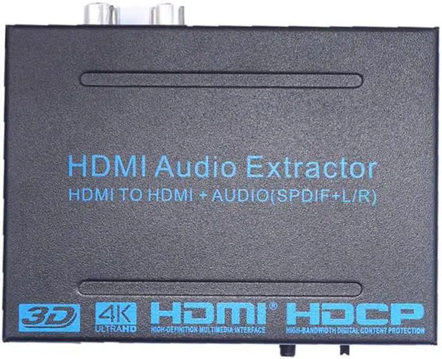Alt view image 5 of 6 - 1Pcs HDMI to HDMI & Optical SPDIF+RCA L/R 4K Audio Converter Splitter HD Display Audio Digital to Analog Adapter US/EU Plug