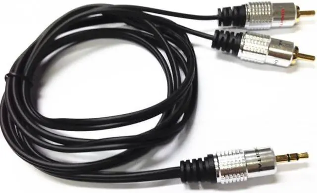 Alt view image 6 of 6 - 1Pcs Jack 3.5 mm to 2 RCA Audio Cable AUX Splitter 3.5mm Stereo Male to Male 2 RCA Adapter Speaker Cable 1.5M