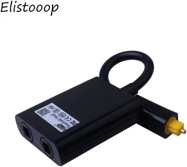 Alt view image 5 of 6 - 1Pcs Elistooop Digital SPDIF Optical Audio Splitter 2 Way Toslink Splitter Adapter 1 input 2 Output SPDIF Optical Cable Splitter Hub