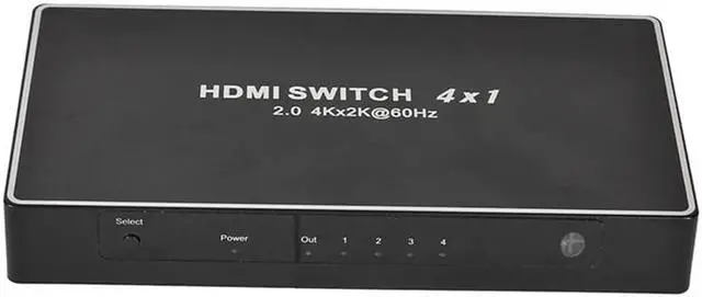 Alt view image 3 of 6 - 1Pcs 4 Ports Hdmi Switch 2.0 Hdmi Splitter 60Hz 3D 1080P Full Hd Splitter 4 Input 1 Output Support 4K x 2K Box With Remote Control