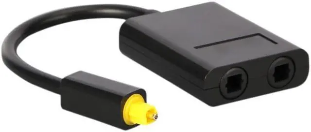 Alt view image 4 of 6 - 1Pcs Toslink Gold Plated Digital Audio Optical Splitter 1 in 2 Out Adapter Cable