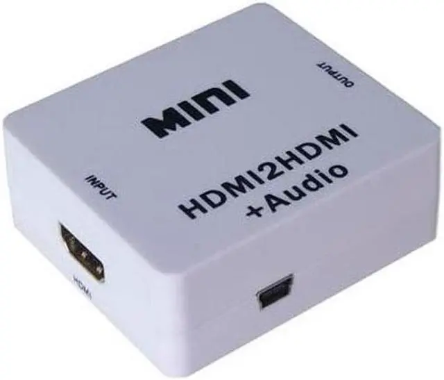 Alt view image 2 of 5 - 1Pcs Hdmi audio extractor HDMI to HDMI and 3.5mm Stereo Audio Extractor Converter HDMI Audio Splitter Adapter PC Laptop HDTV Projecto