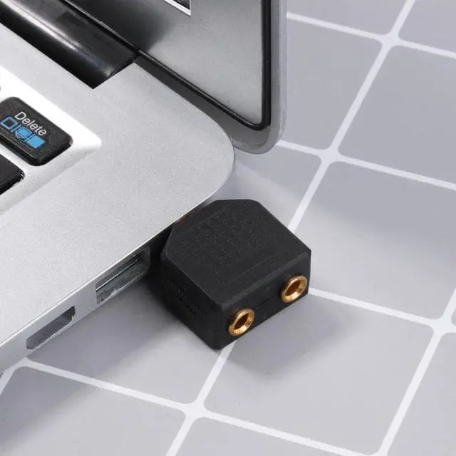 Alt view image 4 of 6 - 5pcs 3.5mm Male Stereo to Dual 3.5mm Female Jack Y Splitter Audio Adapter for MP3 MP4 players headphones