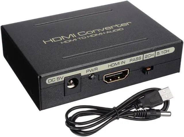 Alt view image 4 of 6 - 1Pcs HDMI to HDMI Optical SPDIF RCA L/R Extractor Converter Audio Splitter 1080P HDMI Splitter Converter Adapter for HDTV