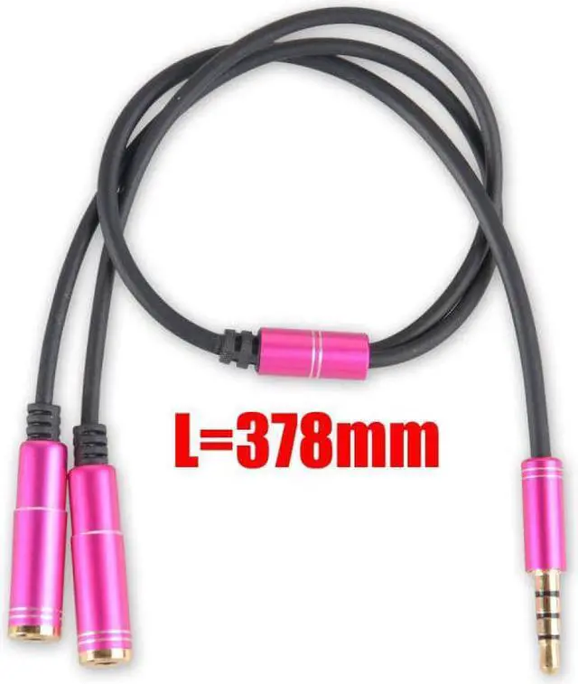 Alt view image 4 of 6 - 1Pcs Professional 3.5mm Stereo Audio Male to 2 Female Headset Mic Y Splitter Cable Adapter