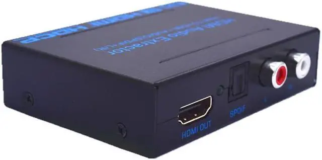 Alt view image 4 of 6 - 1Pcs HDMI to HDMI & Optical SPDIF+RCA L/R 4K Audio Converter Splitter HD Display Audio Digital to Analog Adapter US/EU Plug