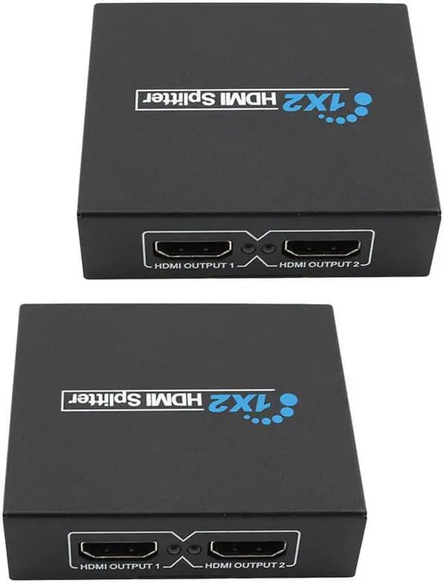 Alt view image 2 of 6 - 1Pcs HDMI Splitter Full HD 1080p Video HDMI Switch Switcher 1X2 2 Port HDMI Audio Amplifier Display For HDTV DVD PS3