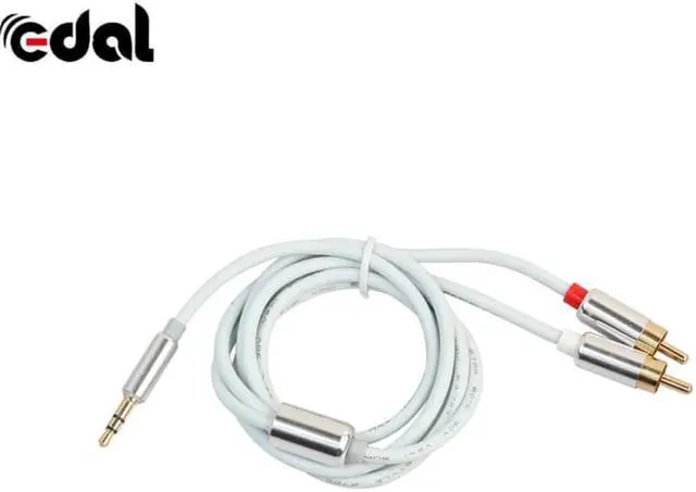 Alt view image 4 of 6 - 1Pcs 3.5 mm to 2 RCA Audio Cable AUX Splitter 3.5mm Stereo Male to Male 2 RCA Adapter Speaker Cable