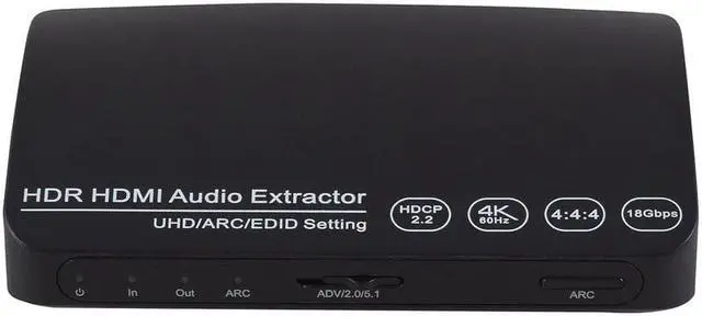 Alt view image 3 of 6 - 1Pcs HDMI converter VGA adapter+3.5mm audio+fiber optical sound separator for HD display PC / laptop / DVD