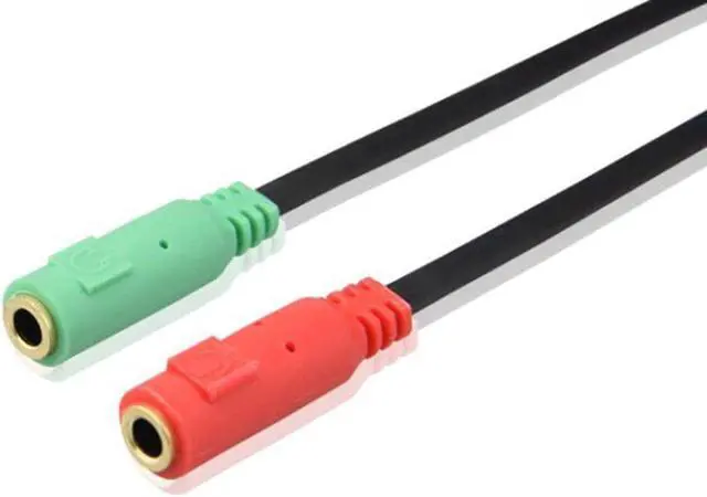 Alt view image 3 of 4 - 1Pcs Splitter Headphones jack 3.5 mm Stereo Audio Y Splitter 2 Female 1 Male Cable Adapter with separate headphone / microphone plug