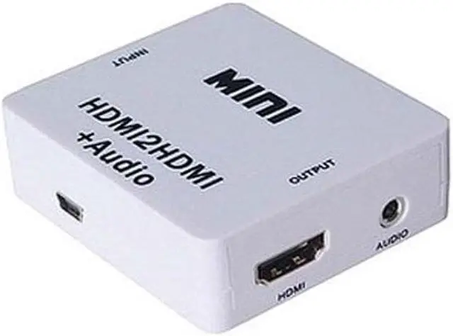 Alt view image 3 of 5 - 1Pcs Hdmi audio extractor HDMI to HDMI and 3.5mm Stereo Audio Extractor Converter HDMI Audio Splitter Adapter PC Laptop HDTV Projecto