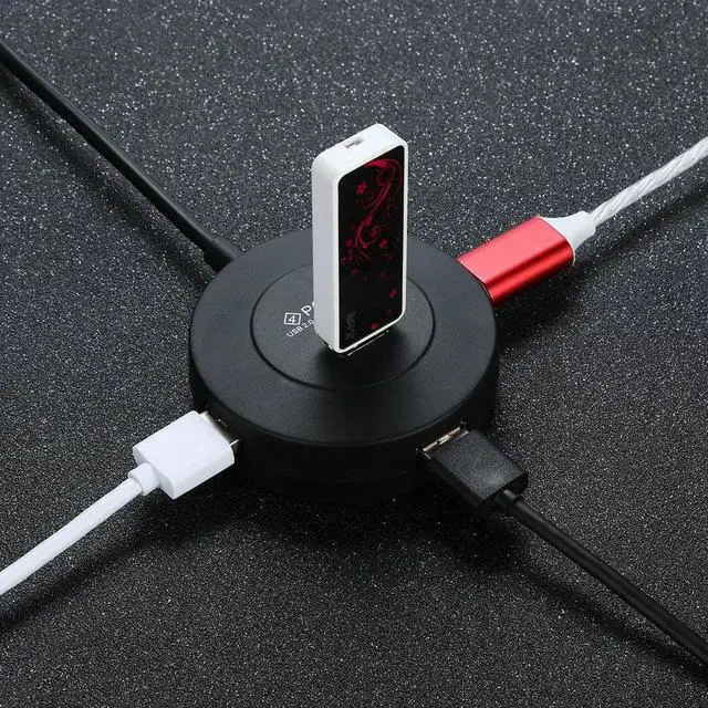 Alt view image 5 of 5 - 1Pcs Hi Speed 4 Port USB 2.0 Multi HUB Splitter Expansion For Desktop PC Laptop Adapter Cables Aug30