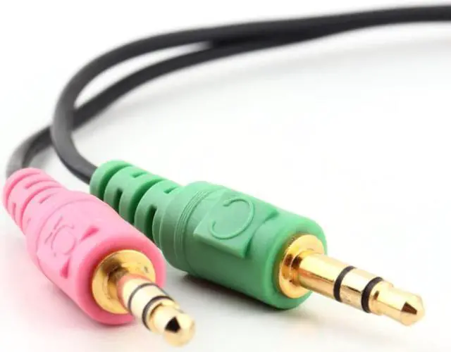 Alt view image 3 of 5 - 1Pcs 3.5mm 2 in 1 Female To Dual Male Earphone Headset PC Adapter Audio Cable