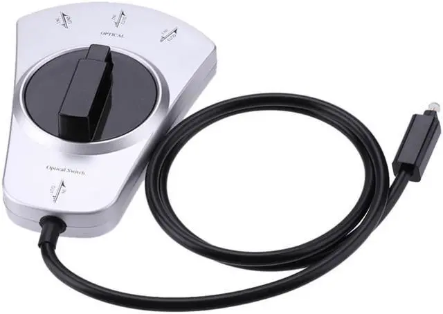 Alt view image 2 of 6 - 1Pcs Digital Audio Optical Fiber Cable Toslink 3 Way Selector Splitter 3 To 1 Switch W 87cm Fiber cable For MD, DVD,VCR CD player etc