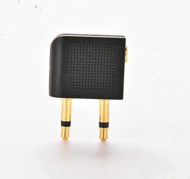 Alt view image 4 of 6 - 1Pcs 3.5mm Stereo AUX Jack 2 Male to 1 Female F Splitter Headphone Audio Adapter Airplane Travel On Plane Airline Audio Converter