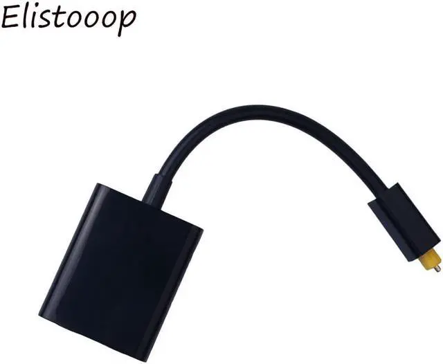 Alt view image 2 of 6 - 1Pcs Elistooop Digital SPDIF Optical Audio Splitter 2 Way Toslink Splitter Adapter 1 input 2 Output SPDIF Optical Cable Splitter Hub