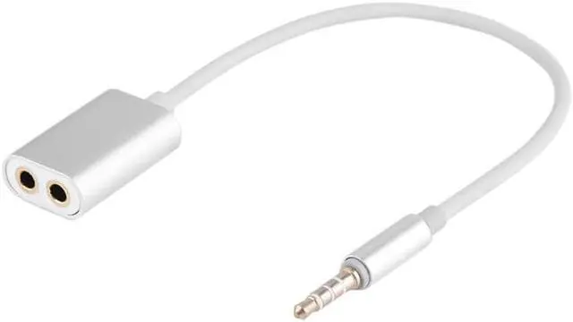 Alt view image 2 of 6 - 1Pcs 3.5mm TRRS Male to Dual 3.5mm Female Stereo Audio Earphone Splitter Adapter Cable cord wire line