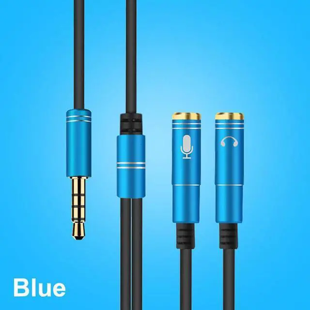 Alt view image 3 of 6 - 1Pcs Ostart 2 in 1 3.5mm Audio Splitter Cable for Computer Jack 1 Male to 2 Female Mic Y Splitter AUX Cable Headset Splitter Adapter