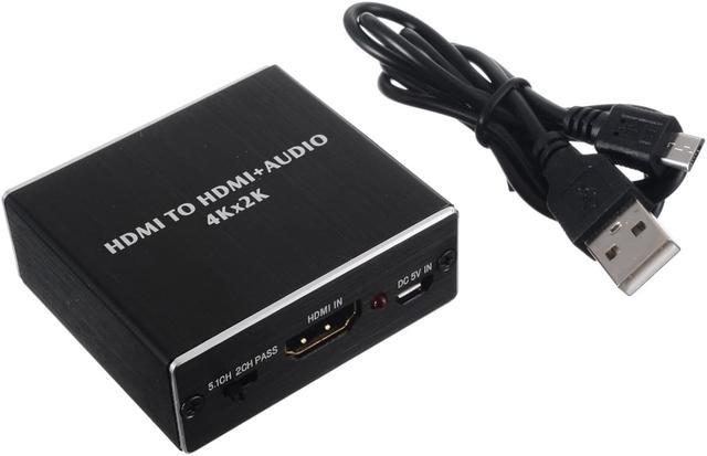 klart optager håndvask 1Pcs HDMI TV Box Splitter Black HDMI To HDMI Audio Optical TOSLINK SPDIF  Extractor Adapter For Amplifier Telvision 4Kx2K 3.5mm / 2.5mm Stereo Cables  - Newegg.com