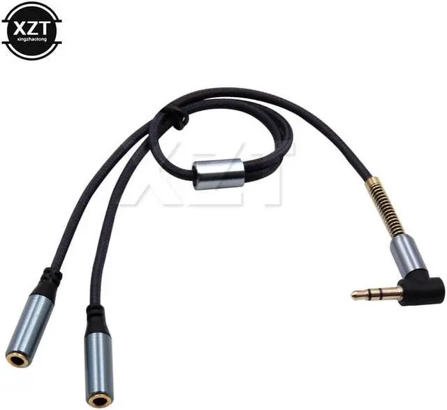 Alt view image 2 of 6 - 1Pcs 3.5mm Earphone Adapter Double Jack Plug Stereo Headphone Splitter for PC/MP3 Smartphone Player Audio Extension Cables