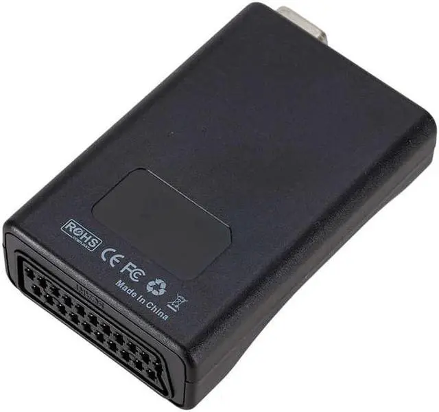 Alt view image 2 of 6 - 1Pcs Vga To Scart Video Audio Converter Adapter With Remote Control Usb Dc Power Cable And Vga Cables