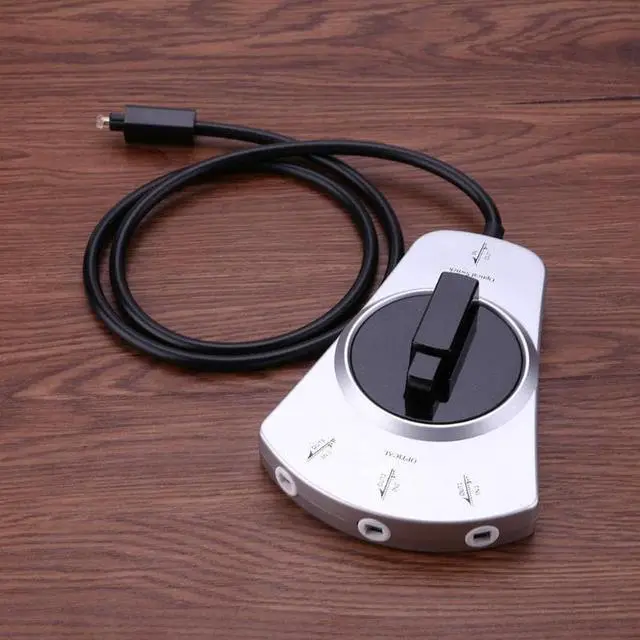 Alt view image 2 of 6 - 1Pcs Digital Audio Optical Fiber Cable Toslink 3 Way Selector Splitter 3 To 1 Switch Fiber cable For MD, DVD,VCR CD player