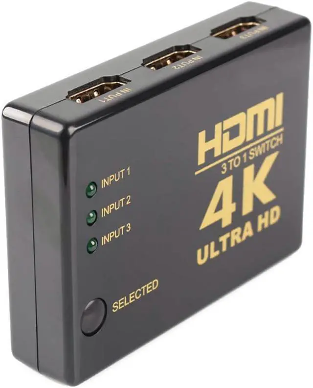Alt view image 4 of 6 - 1Pcs 3 In 1 Output HDMI Switch, 3 Port 4K*2K Switcher Splitter Box Video Audio Adapter Switcher Ultra HD for DVD HDTV Xbox PS3 PS4