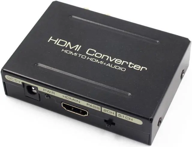 Alt view image 3 of 6 - 1Pcs HDMI Audio Extractor 1080P HDMI to HDMI Optical SPDIF+RCA L/R Extractor Converter HDMI Audio Splitter Adapter for DVD HDTV