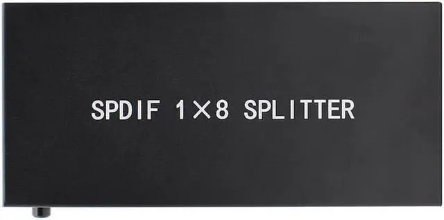Main image of 1Pcs Style SPDIF/TOSLINK Digital Optical Audio Splitter 1x8 Audio Amplifier Amplificador With Power Adapter