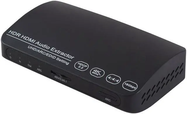 Alt view image 5 of 6 - 1Pcs HDMI converter VGA adapter+3.5mm audio+fiber optical sound separator for HD display PC / laptop / DVD