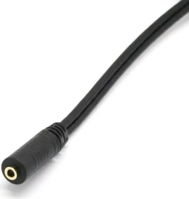 Alt view image 3 of 6 - 1Pcs 3.5mm 20cm Audio Cables Black 1/8 Female Stereo to 2 x 6.35mm 1/4 Mono Male Adapter Y Splitter Cable