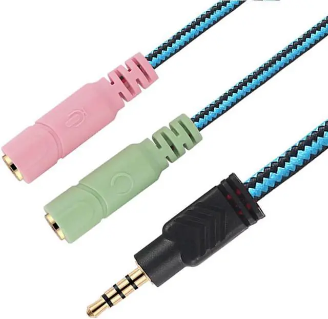 Alt view image 3 of 6 - 1Pcs 3.5mm Jack Cable Headset Adapter Y Splitter Audio 2 Female To 1 Male for Laptop PS4 Phone for Xbox 1 Earphone Headphone