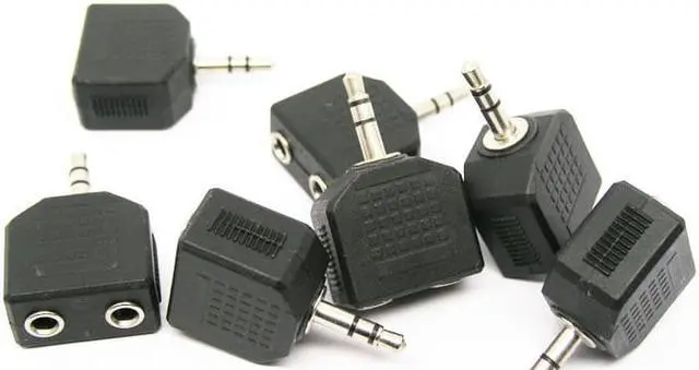 Alt view image 2 of 3 - 1Pcs 3.5mm 1 Male Plug to 2 Female Jack Multi Media MP3 MP4 Headphone Earphone Headset Digital AUX Audio Splitter Adapter Connector