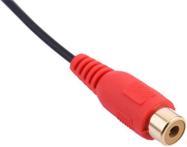 Alt view image 5 of 6 - 1Pcs 3.5 Jack Male to 2RCA 2AV Female Converter Cable Stereo Audio Adapter Cables Y Cable Splitter Headphone Adapter for DVD TV VCR