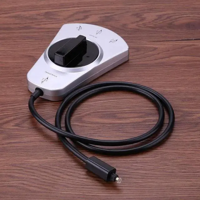 Alt view image 3 of 6 - 1Pcs Digital Audio Optical Fiber Cable Toslink 3 Way Selector Splitter 3 To 1 Switch Fiber cable For MD, DVD,VCR CD player