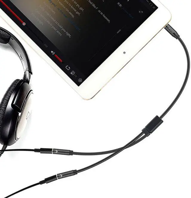 Alt view image 3 of 6 - 1Pcs Jack 3.5mm headphone splitter supports both headphone microphone 3.5mm 1 male to 2 female headphone audio splitter adapter