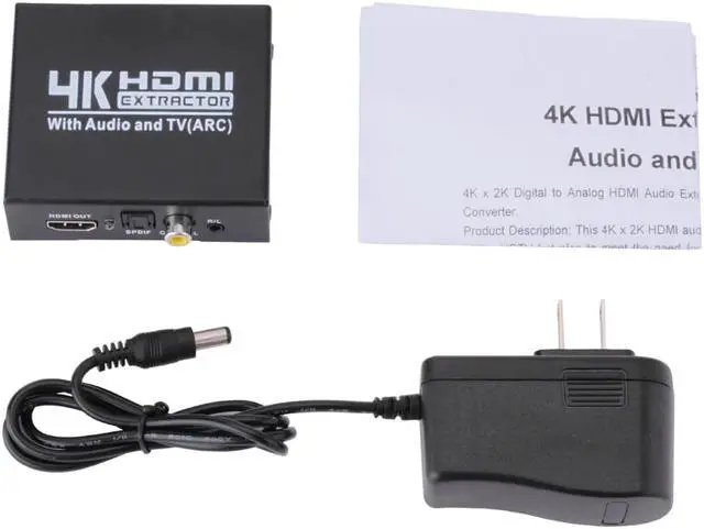 Main image of 1Pcs 4K HDMI Audio Extractor HDMI TO HDMI/Optical SPDIF +RCA L/R Audio Splitter Adapter
