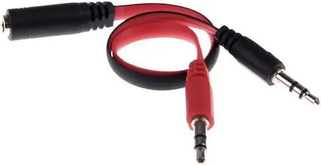 Alt view image 4 of 4 - 1Pcs 3.5mm Audio splitter Cable female to 2 male Splitter Cable Adapter of dual Audio Jack Audio Splitter