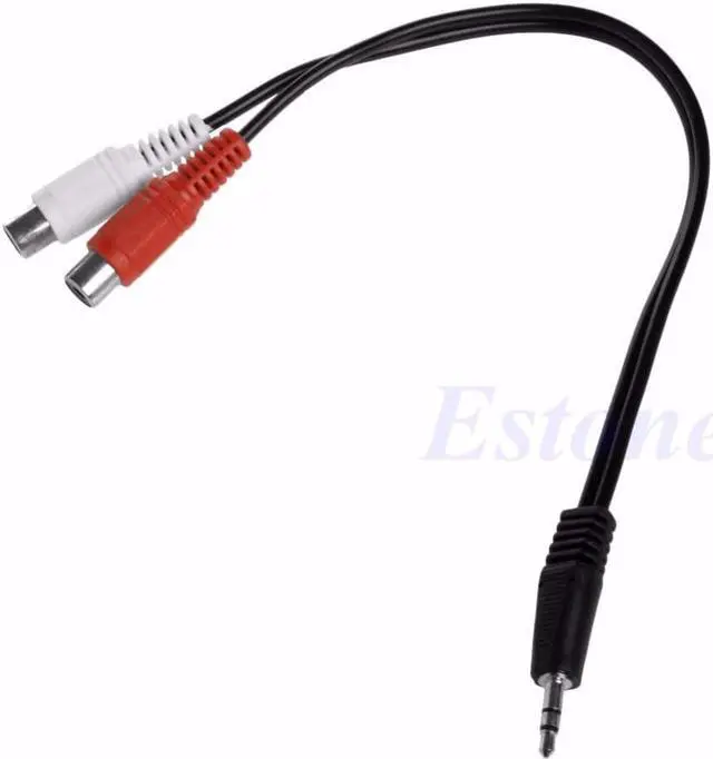 Alt view image 3 of 6 - 1Pcs BGEKTOTH 3.5mm Male to 2 RCA Female Plug Stereo Audio Adapter Headphone Y Cable Splitter